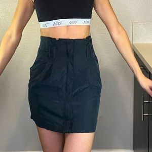 High Waisted Black Skirt.